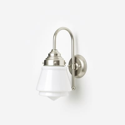 Wandlamp Komeet Meander Matnikkel - Art Deco Trade