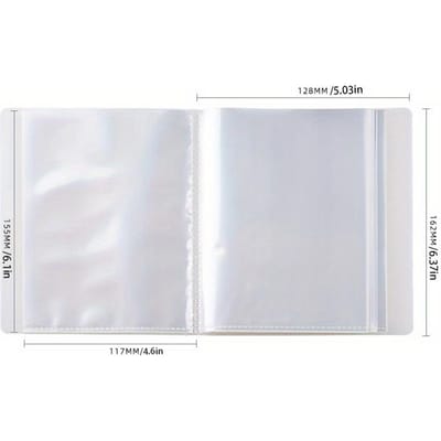 Livre de Rangement pour Cartes Postales Grande Capacité 40 Pages Parfait pour les Passionnés d'Étoiles, les Adolescents, les Étudiants, les Garçons et les Filles