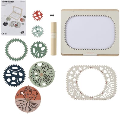 Vertbaudet Creatieve koffer met spiralen en mandala's in FSC®-hout