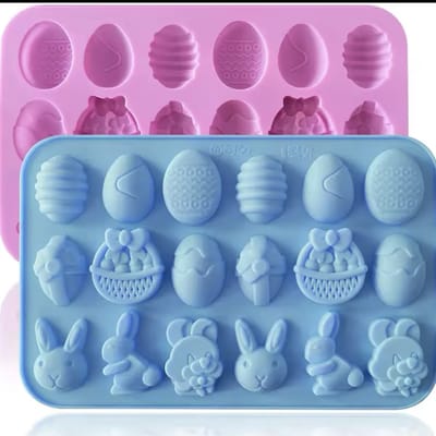 KimDo - Siliconen Paas Mal - 18 vormen - Paaseieren - Paasei - Decoratie - Bakvorm - Chocolade Mallen - Pasen