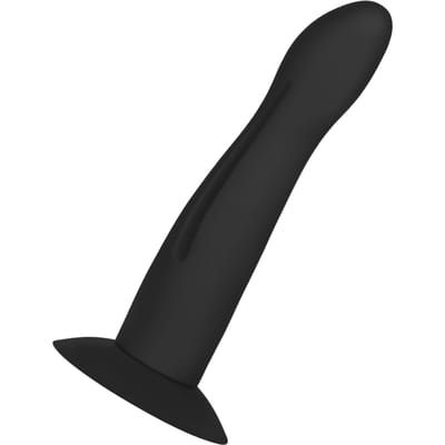 Rimba - Verwisselbare Curvy dildo Met Zuignap Voor strap-on En voorbind Harnasjes