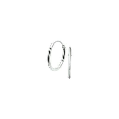 Yo&No – Oorringen – 15 mm – Klein & Subtiel – Voor Dames en Heren – Zilver 925