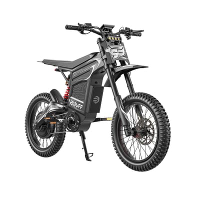 BIFULL GT600 Elektrische Crossmotor met Achteruitversnelling, 72V 30Ah Batterij, Volledige Schokdemping zwart