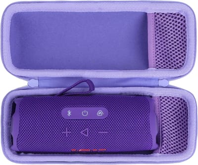 Luidsprekerhoes - Draagbare Opbergtas - Muziek Luisteren - Waterdicht en Schokbestendig - Compact Formaat - Paars