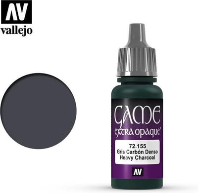 Vallejo Hobbyverf Acrylverf - 72155 Game Color - Charcoal - Acryl - Verf flesje - 18 ml
