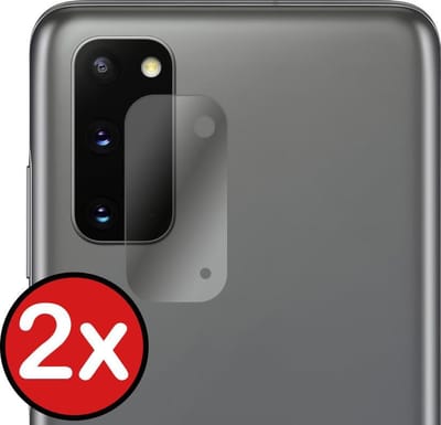 Camera Lens Protector - 2 Stuks - Geschikt voor Samsung Galaxy S20 - Camera Screenprotector - Beschermglas - Gehard Glas - Tempered Glass - Screen Protector