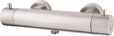 Wiesbaden Caral Cool Touch thermostatische douchemengkraan geborsteld staal
