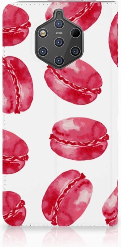 Nokia 9 PureView Flip Style Cover Pink Macarons