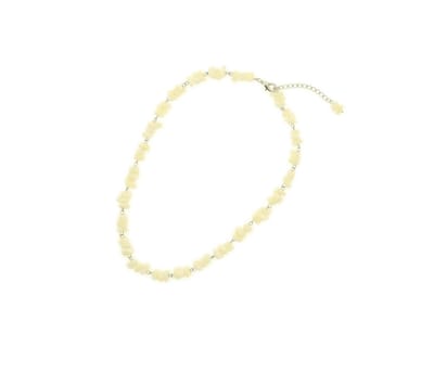 Behave - Ketting met witte schelpen kralen - Nikkelvrij - 40 cm