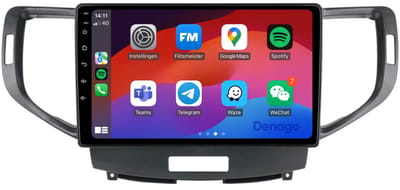 CarPlay autoradio geschikt voor Honda Accord (2009 t/m 2013) | 9 inch | Android 13 | Draadloos Apple CarPlay & Android Auto | 2GB + 32GB | QuadCore processor | Denago DNG-A97 | 2025 model | 2009 2010 2011 2012 2013 | Bluetooth & Wifi