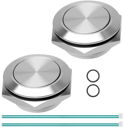 Drukknoppen RVS - Schakelaars - Apparaten Bediening - IP67 Waterdicht - Ø 19 mm - Metaal