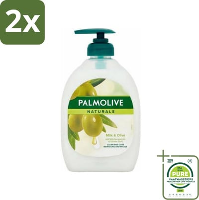 Palmolive - Milk & Olive - Handzeep Met Pomp - Verzorgend & Mild - 500 ml - Voordeelverpakking - 2 stuks - Handzeep - Melk