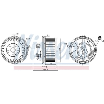 Binnenventilator NISSENS 87187