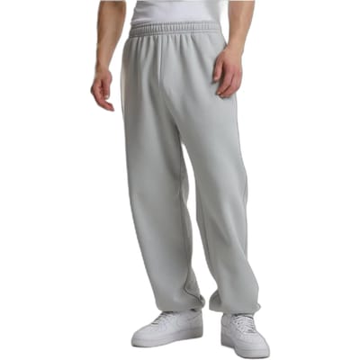 Urban Classics - Fluffy Heren joggingbroek - L - Grijs
