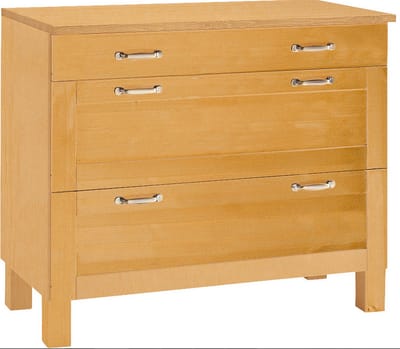 Alby Ladenkast met 3 Lades - Naturel Grenen - 100 cm