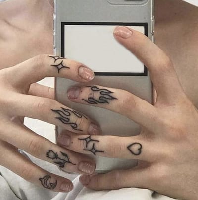 Hiden - Tijdelijke Hand Tattoo Stickers - Nep Tattoos - Waterbestendige Tattoos - Niet-permanente Tattoos - Hand tattoo