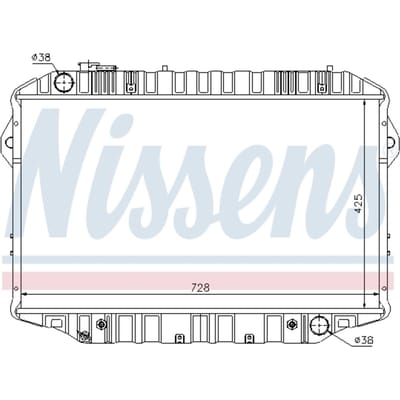 Radiator, motorkoeling NISSENS 64861