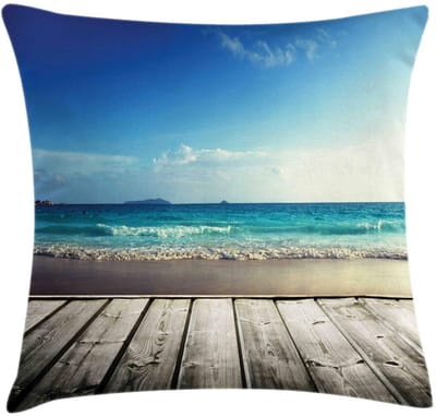 ABAKUHAUS – Kussenhoes 40×40 cm – Dubbelzijdig bedrukt – zeeblauw