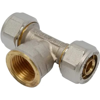 Sanivesk Meerlagen T-stuk Overgang 16mmx1/2"fx16mm