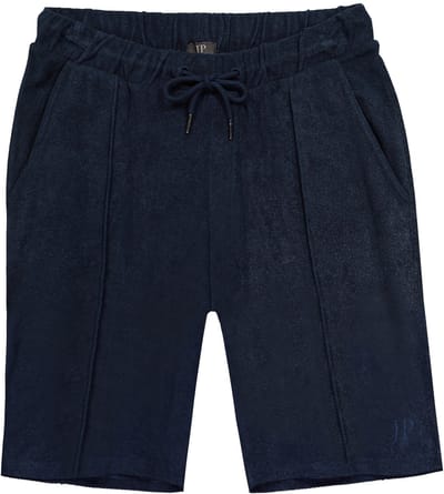 JP 1880 - Heren - bermuda badstof elastische band tot 8XL - Navy blauw - Maat L