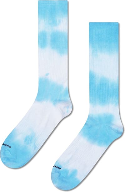 Happy Socks Tie-dye Sneaker Sock - unisex sokken - wit - Unisex - Maat: 36 - 40