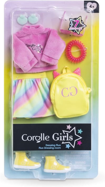 Regenboog Accessoireset voor Meisjespoppen 28 cm - 7 Delige Outfit