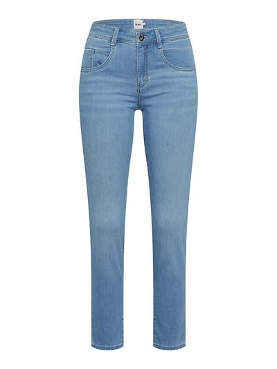 Brax Dames Jeans  Style SHAKIRA S USED BLEACHED BLUE, denim lichtblauw, maat 46K