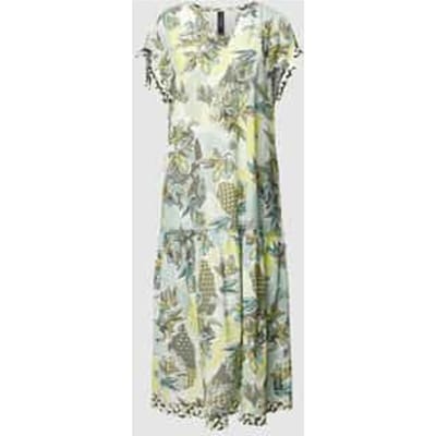 Midi-jurk met all-over bloemenmotief