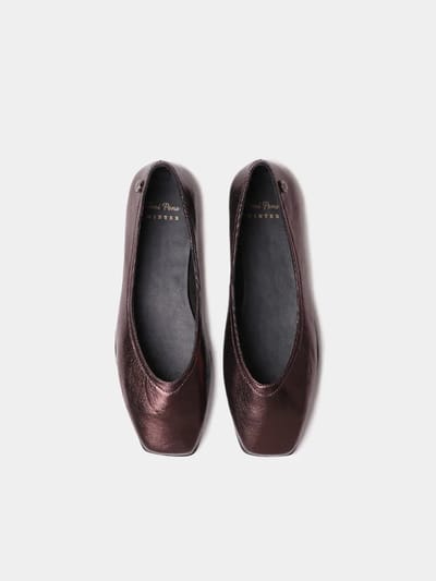 Damesballerina's van glanzend leer | MELISA-MT
