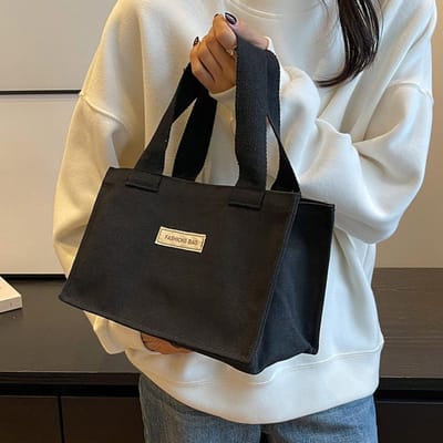 Werkende Diverse Handtas Tas voor Vrouwen Nieuwe Mode Canvas Tas voor Vrouwen Ins Grote Capaciteit Handtas voor Vrouwen gray