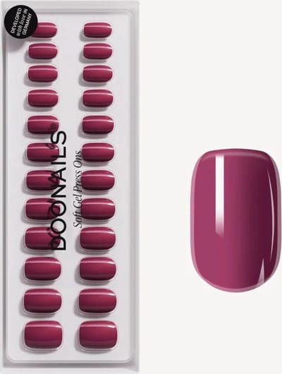 Doonails - Soft Gel Press Ons - Bubblegum Short Square
