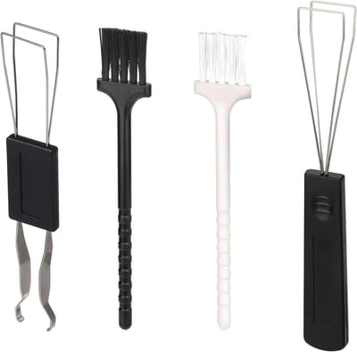 Dailygoods- Toetsenbordreinigingsgereedschap 5-delig - Toetsverwijderaar - Borstels - Ergonomisch ontwerp - Robuust materiaal - Voor eenvoudige reiniging - Toetsenbordreinigingsset