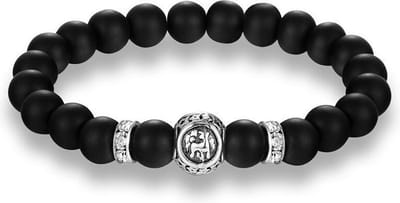 Stier / Taurus Kralen Armband Heren Dames - Astrologie - Sterrenbeeld - Zwart - Armbanden - Papa Cadeau Voor Mannen - Vaderdag