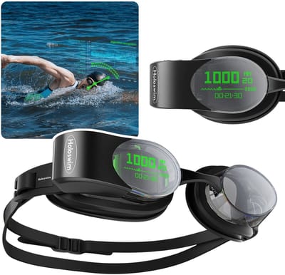 Holoswim 2 PRO slimme zwembril - gegevensdisplay, AI-bewegingsanalyse, IPX8, bescherming tegen beslaan