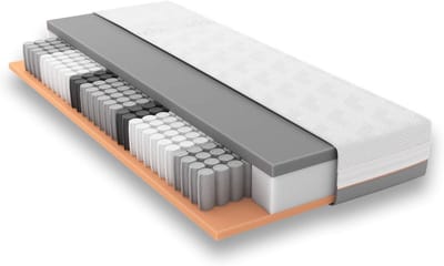Luna Hybrid Geltex - Koudschuim Pocketvering Matras - 90x200x25 cm - 7 Zones - Ademend - Optimale Lichaamsondersteuning