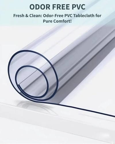 Transparante Tafelbeschermer PVC 90x190 CM 1.7mm Dik Waterdicht en Krasbestendig