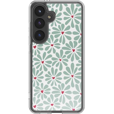 imoshion Hoesje - Geschikt voor Samsung Galaxy S24 - Design hoesje - Bloom Love Sage Green