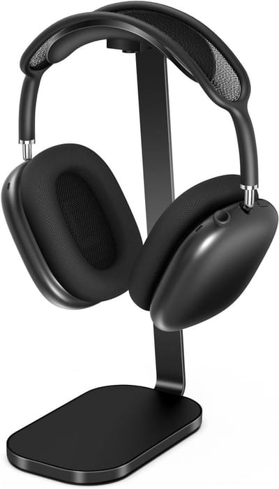 Hoofdtelefoonstandaard voor gaming en over-ear hoofdtelefoons - Zware headsethouder van aluminium en siliconen