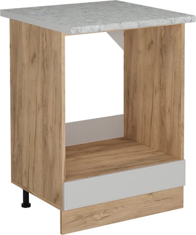 Vicco R-Line Ovenombouwkast – 60 cm WB Marmer Wit Landhuis