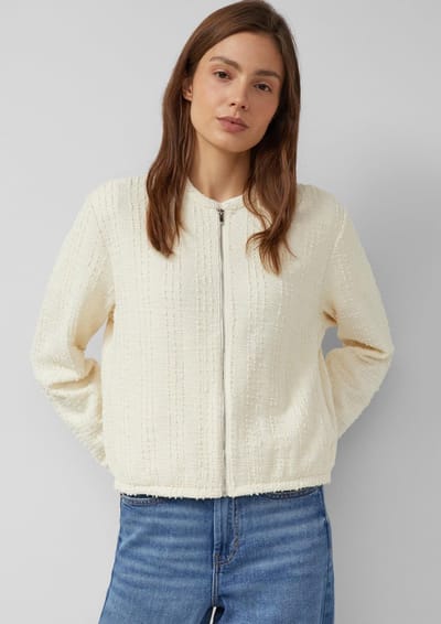 s.Oliver - female - Gestructureerd binnenjack met elastische tailleband