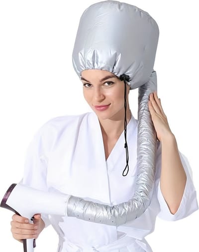 Livano Droogkap - Haardroogkap - Haardroger - Haar Steamer - Fohn - Haarstyling - Voor Thuis - Zilver
