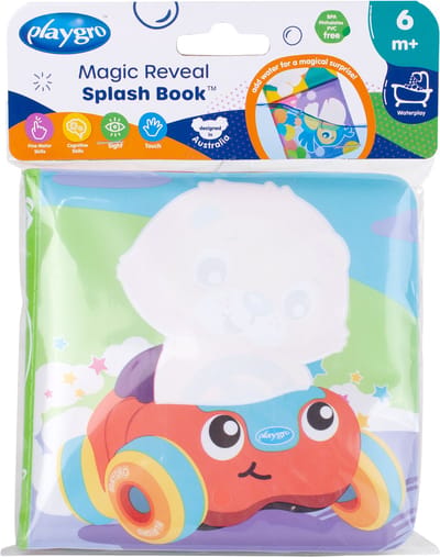 Playgro- Magisch Water Boek - Badboekje - Waterspeelgoed - Baby - Baby Boek - badboekje baby - speelgoed 1 jaar - waterspeelgoed baby - Waterspeelgoed Peuters