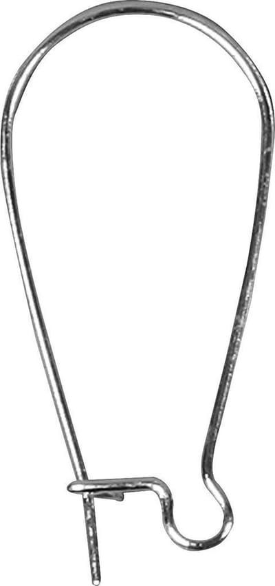 Oorbellen, L: 25 mm, verzilverd, 6 stuk/ 1 doos