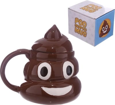 Beker Emotive Drol Gevormde Keramiek Mok met deksel - 13x8,5cm
