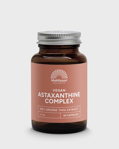 Mattisson - Astaxanthine Complex - Donkerrode Kleurstof - Carotenoïde: Eencellige Bloedregenalg - Supplement voor Hart en Bloedvaten, Immuunsysteem, Huid, Spieren, Kraakbeen & Darmen - 60 capsules