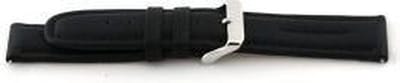 Horlogeband Universeel F180 Leder Zwart 18mm