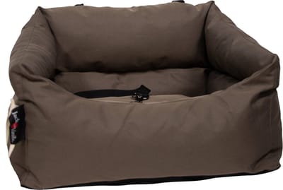 Jack And Vanilla - autostoel voor de hond - bruin - voor veilig vervoeren van uw hond - veilig op reis - Afmetingen: 50 × 45 × 30 cm - tot 10 kilo -