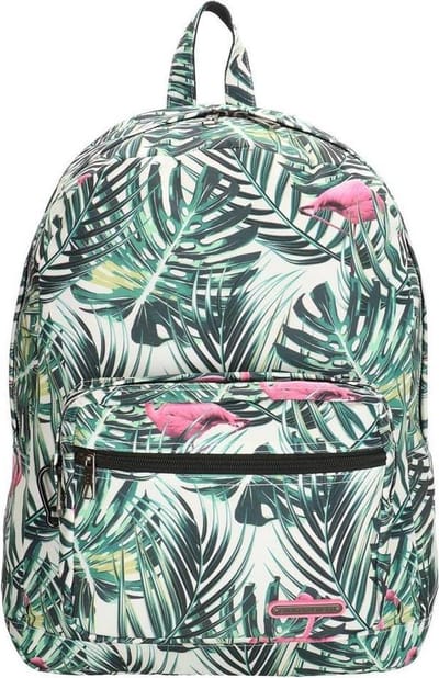 Enrico Benetti Malaga 46117 15" laptop rugzak - Flamino print wit