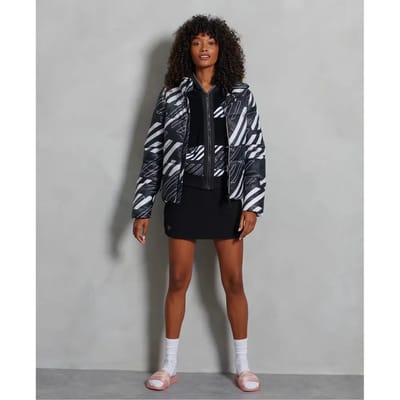 Superdry Sportstyle Statement Puffer Jas Wit,Grijs 2XS Vrouw
