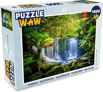 Puzzel Jungle - Waterval - Australië - Planten - Natuur - Legpuzzel - Puzzel 1000 stukjes volwassenen
